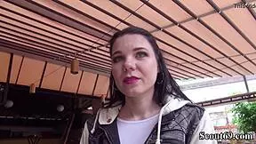 german scout finds hairy teen tata lilashi and fucks her outdoors for cash on camera