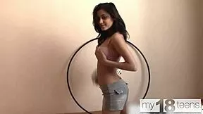 Hey check out this russian teen masturbating her wet pussy up close