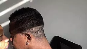 Watch Me Deepthroat This Muscular Bodybuilder's Monster Black Cock in Secretary Roleplay Amateur Couple Handjob Ball Licking Face Fucking