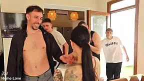 my first gangbang with glasses and big ass vs 4 monster cocks 😩 zulema torres overwhelmed