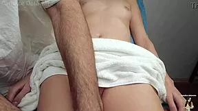 pervert masseur fingered me till i orgasmed on the table??