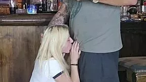 My stepsister blows my friends' cocks hard