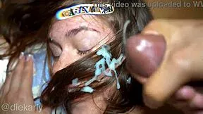 all natural conditioner for her hair from massive black cock cumshot
