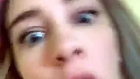 blonde teen with big tits and ass goes topless on webcam