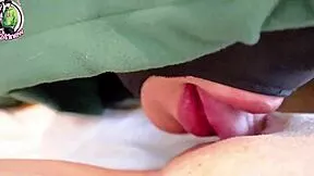 i lick thai maid's big tits pussy before creampie pounding her tight hole