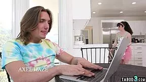 hairy latina teen pixie distracts roommate's big cock for anal pounding