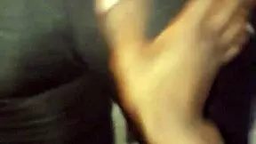 Ex-girlfriend's massive black 18yo ass shakes teasing in amateur close-up