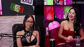 Renata Gomez Teases in Sheer Red Swing Cast Interview