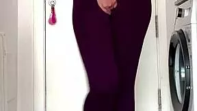 damn i soaked my leggings after gym bursting bladder wet yoga pants