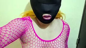 blonde latina tgurl bimbo milks huge lactating tits with punishing machine on puffy nipples
