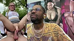 transgender bride tifa rides cock hard, spits in your face and cums everywhere