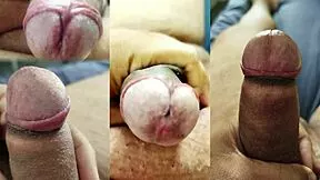 fat nerd cuckold watches big cock humiliate his small dick girlfriend punheta moments