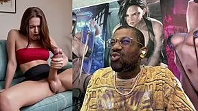 transgender bride tifa rides cock hard, spits in your face and cums everywhere