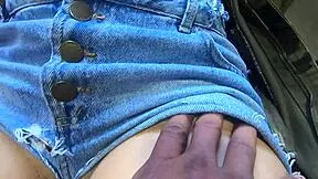 Stepdad Hands On Legs Short No Panties Beach Tease Creampie