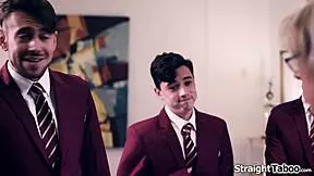 Four College Boys Gangbang Big Tit Teacher Deepthroat Domination?