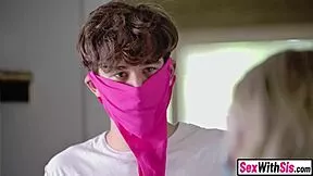 stepbro you caught sniffing now suck my hairy pussy as punishment