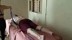 wet milf masseuse with huge tits fucks after massage??