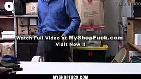 Shoplifting Slut Stashes Panties In Tight Leggings