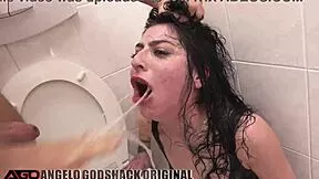 kaitlyn katsaros takes 100 hell rough punishment 😈💦 in dirty toilets with piss!!