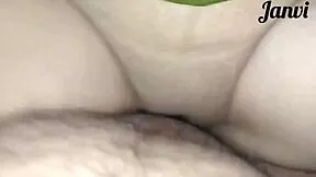 Closeup Pussy Licking Leads to Hard Fucking of Indian Hottie Janvibhabhi