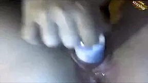 Hammering four fingers and bottle deep in hot teen hole