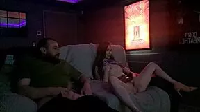 dude jerks off hard and blasts cum right in the cinema