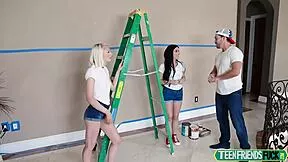 Alice Pink Jessica Jewels And Vienna Black Get Faces Painted With Thick Cum
