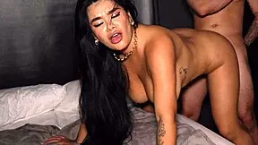 a busty peruvian sneaks into cousin's room shocked by his huge throbbing penis