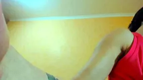 hey check out this pretty brunette playing with her huge boobs pussy pink nipples and licking