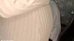my pregnant wife skips porn for my cock sucking with glasses and lipstick on