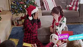 Oops switched stepsisters Reese Robbins and Summer Col for Christmas gangbang