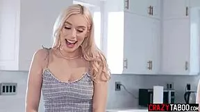 whoa two sexy blondes strip then threesome fuck after billiards 💦🍑