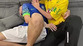 Fucking Best Friend Bareback Celebrates Brazil