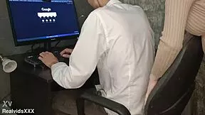 my pregnant wife skips porn for my cock sucking with glasses and lipstick on