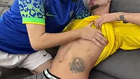 Fucking Best Friend Bareback Celebrates Brazil