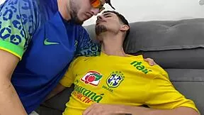 Fucking Best Friend Bareback Celebrates Brazil