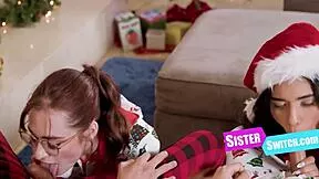 Oops switched stepsisters Reese Robbins and Summer Col for Christmas gangbang