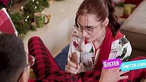 Oops switched stepsisters Reese Robbins and Summer Col for Christmas gangbang