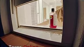 ever watched your dripping wet neighbor strip naked in the shower?