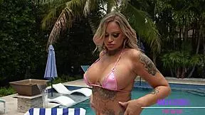 yo milf got caught so busty babe stephanie love gives sloppy blowjob instead