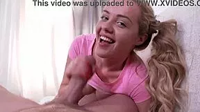 cute blonde sara hilton's big booty shakes from deep anal orgasms