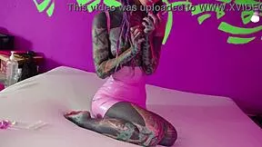 wanna watch tattoo girl fist her own gaping ass?