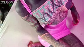 wanna watch tattoo girl fist her own gaping ass?