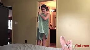Step Daddy Pounds Jeleana Marie Brunette Teen Hard!