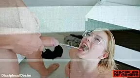 mimi cica takes hard pounding and hot piss all over her juicy bits