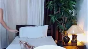 stunning young ts trap strokes her monster cock while jerking off