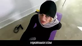 Hey trainer, your Arab hijab teen Destiny Cruz wants to suck and fuck you post-workout as thanks?