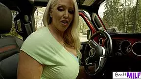 Alura Jenson's hiking trip turns wild RIDING virgin stepson big dick!