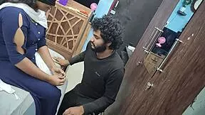 blindfolded housewife licks friend's cock before bedroom ass fuck