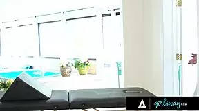 her tongue on my pussy feels so good during this sensual massage